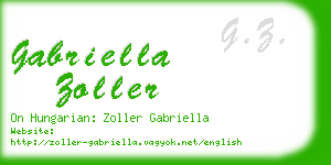 gabriella zoller business card